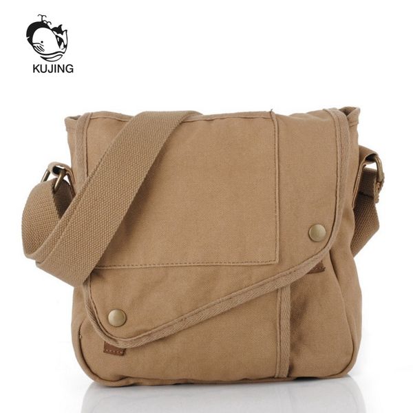 

kujing couple canvas bag high-quality shoulder messenger bag business men men and women fashion leisure package