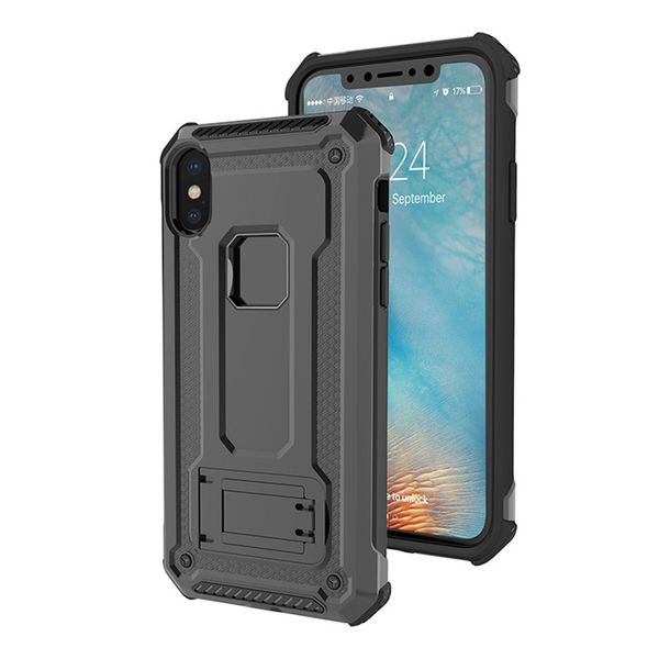 coque iphone xs avec support magnetique