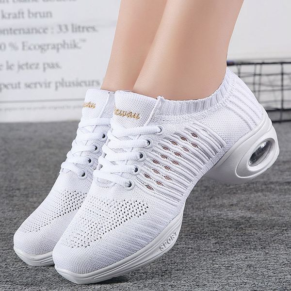 

women's dance sneakers jazz dancing shoes for woman summer mesh modern dance shoes ladies female sports 34-41