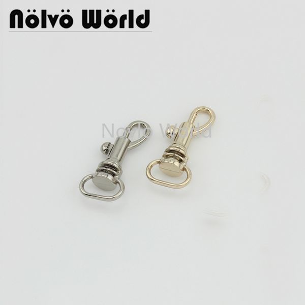 

10 pieces, 32*11mm 3/8" metal buckles for bag dog collar lobster clasps snap hooks for backpacks straps key chain accessories, Black