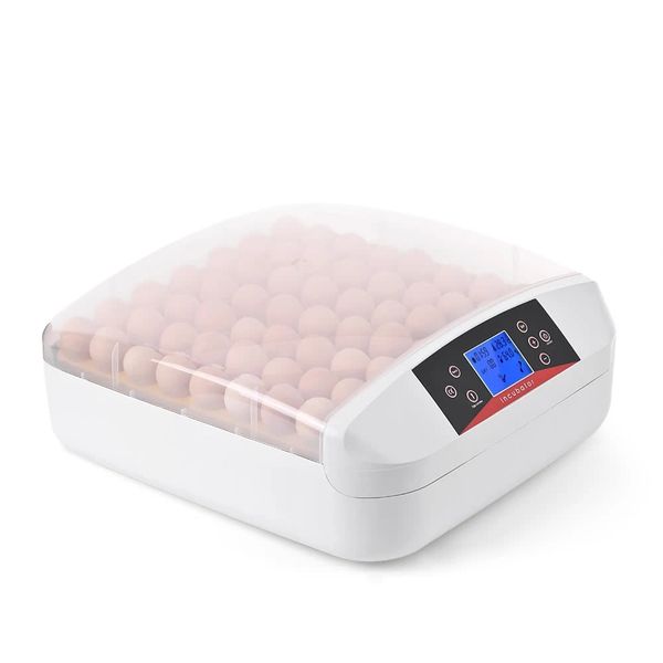 

a all-in-one intelligent full-automatic egg incubator hatcher 56 eggs hatching machine for chicken duck transparent plastic pet supplies