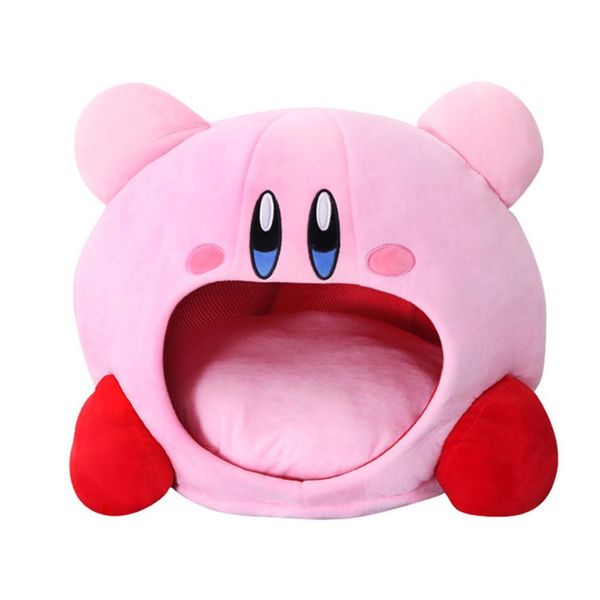 

cartoon kirby stuffed plush animal hat plush doll headgear pillow nap baby birthday toys r7rb y200703