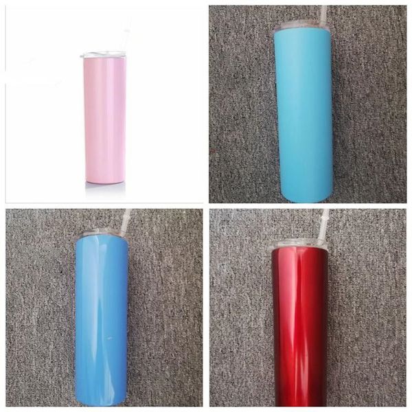 

skinny tumbler cup double wall stainless steel 20 oz tumbler vacuum insulated straight mugs flask with lid ysy5q