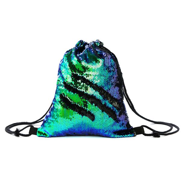 

noenname_ reversible sequin drawstring backpack glitter cinch pack bags flip sequins shining sports rucksack for kids adults