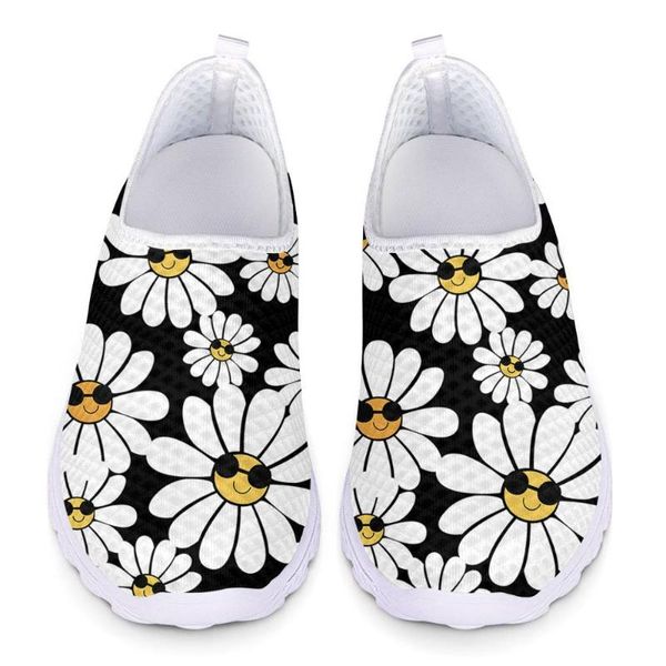 

print shoes 2020 loafers women running shoes flat mesh sneakers breathable slip on boat ladies casual