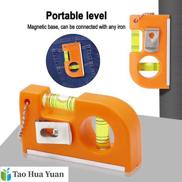 

mini portable belt type mini zip level spirit level strong magnetic aluminum alloy + abs balance zipper ruler
