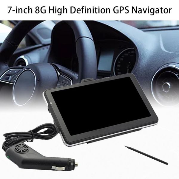 

7 inch 8g hd gps navigator car navigation portable car navigation device external device mp5 hd touch screen