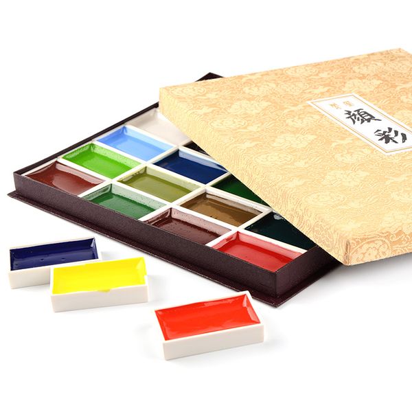 

nakagawa phoenix college level solid watercolor pigments suit 24/18/12 color