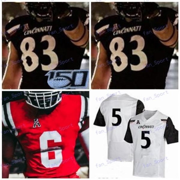 

custom cincinnati bearcats football jersey college 83 josiah deguara 42 malik vann 23 gerrid doaks 19 ethan tucky 1 kahlil lewis, Black