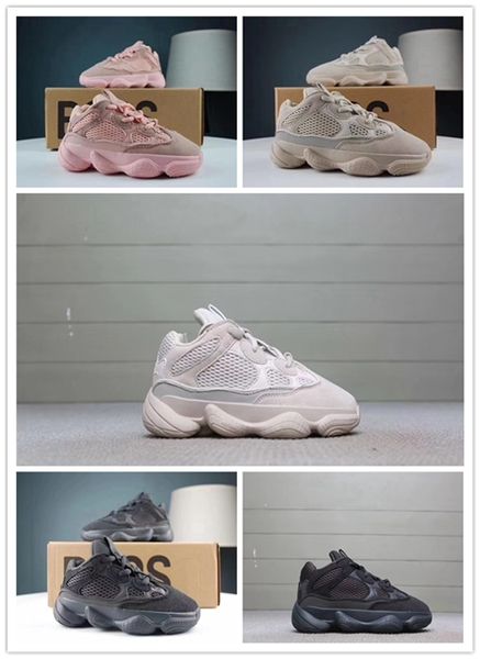 

Adidas Yeezy Boost shoes 2019 Blush Desert Rat Infant 500 Runners детские кроссовки Utility Black Baby Kanye West Toddler молодежные кроссовки дизайнерские детские кроссовки