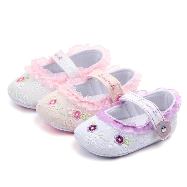 

baby shoes summer floral first walkers toddler kids girls knitting crib shoes crochet prewalker baby first walkes 0-18 m