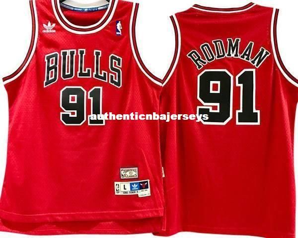 

dennis rodman #91 red sewn hardwood classic vintage jersey mens vest size xs-6xl stitched basketball jerseys ncaa, Black;blue