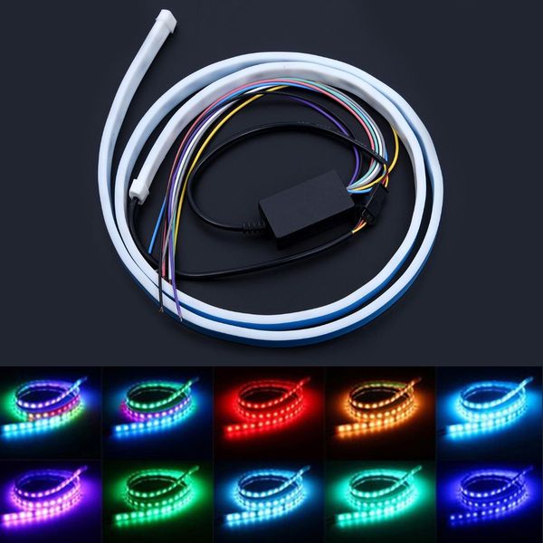 

led автомобиль интерьер атмосфера проволочного rgb струнных полос света rope пробка лампа