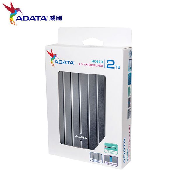 

ADATA EX HD USB 3.0 2.5 " HDD Портативный внешний жесткий диск 1 ТБ 2 ТБ USB 3.0 HC660 внешний жесткий