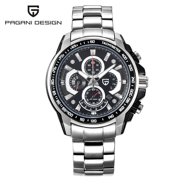 

relogio masculino 2019 sport quartz watch men dive 30m multifunction watches men pagani design clock, Slivery;brown