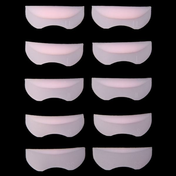 

5 pairs silicone perm curler curling root lifting false fake eyelash shield pad
