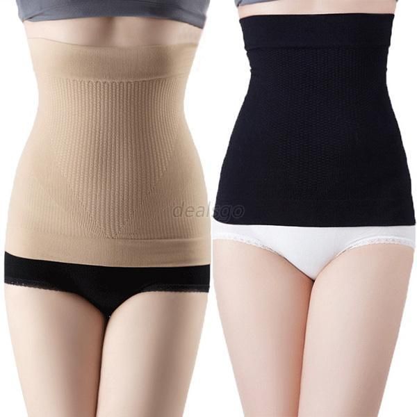 

girdle belt waist cincher body tummy waist control underbust corset body shaper ing, Black;white