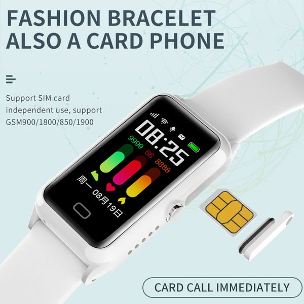 Новое прибытие мода детская карта Sim Card Watch GPS Wi -Fi Phone позиционирование Teen Mobile Watch Watch Sos Smart Watch для iOS Android