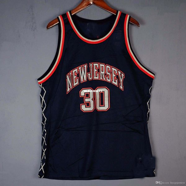 

100% stitched kerry kittles champion sewn #30 jersey mens kidd mens vest size xs-6xl basketball jerseys ncaa, Black;blue
