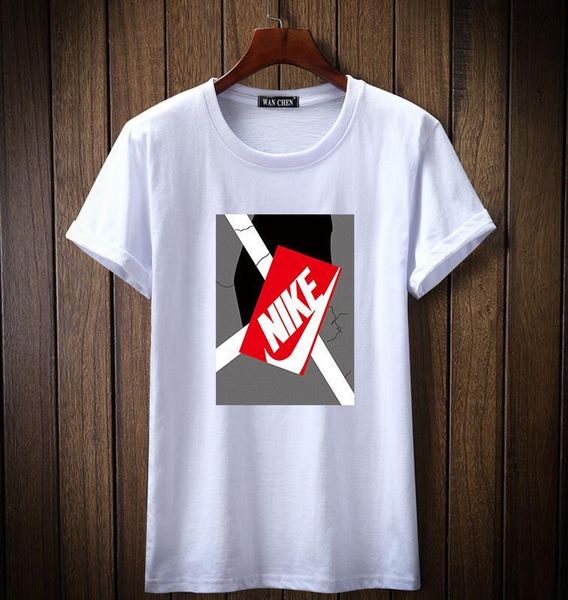 

fashion shipping t-shirt hip hop white men's casual men's t-shirt with lettered shirt fender