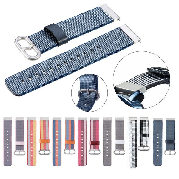 

watchband nylon weave strap band wrist strap 20mm for ticwatch 2/ticwatch e/misfit vapor bracelet reloj relogio clock watch, Black;brown