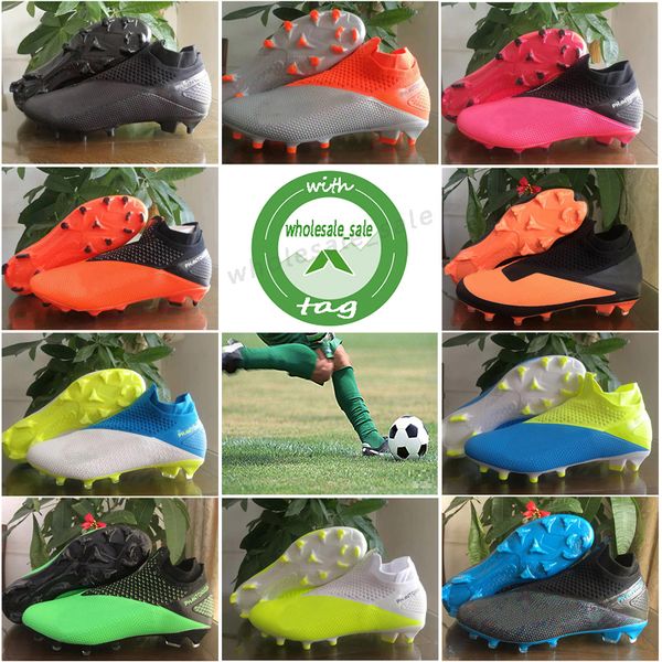 

original fg 2.0 laceless messi mens youth junior football boots active red waterproof soccer shoes cleats firm ground us 6.5-11