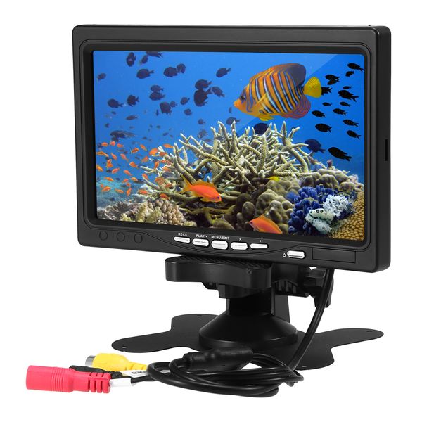 

7 inch lcd color screen video monitor with 8gb memory card replacement screen for underwater fishing camera fish finder