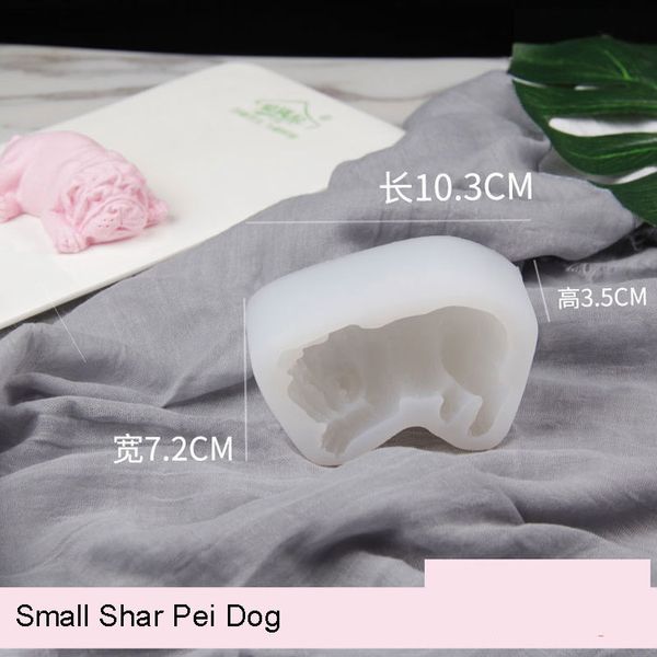 3D stereo Shar Pei stampo in silicone 4 pollici 6 pollici muffa della torta del cane piccolo cane sonno mousse strumenti per lo styling torta