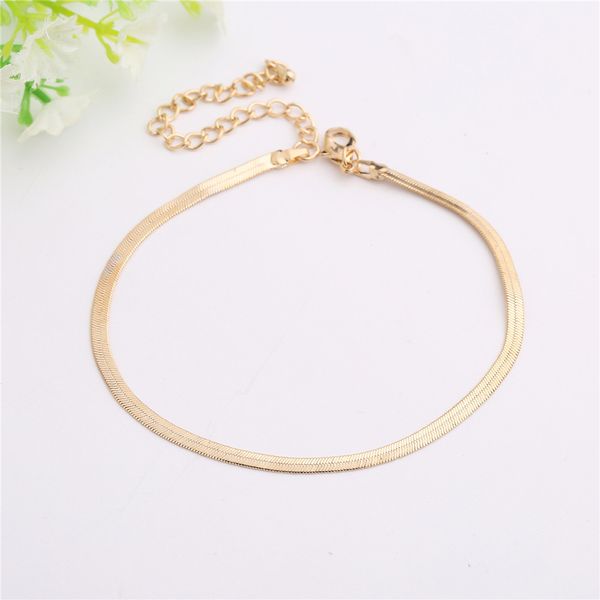 

europe and america metal chain fine scale anklet grade snake bones chain bracelets selling accessories, Red;blue