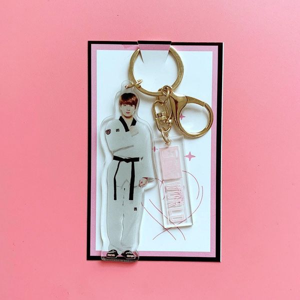 

bangtan boys world tour ost cake waltz acrylic stand figure board key chain keyring jimin jin rap monster love yourself ljj789, Silver