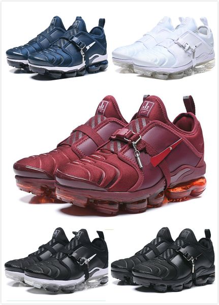 

2019 2018 TN Плюс Мужчины женщины Дизайнерская обувь воздух винограда тройной черный белый закат волк серый Оливковый металлик Серебро случайные кроссовки