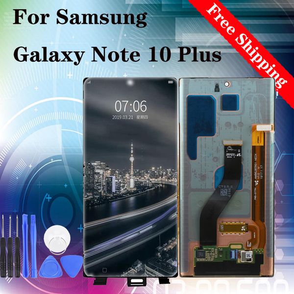 

оригинал для samsung galaxy note 10 plus n975 примечание 10+ lcds-дисплей с сенсорным экраном дигитайзер ассамблеи бесплатной доставкой