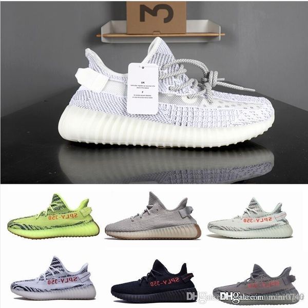 

2020 kanye 35c mens womens sneakers designer shoes mesh ventilation cloth shoes fashion luxury designer women shoes, Black