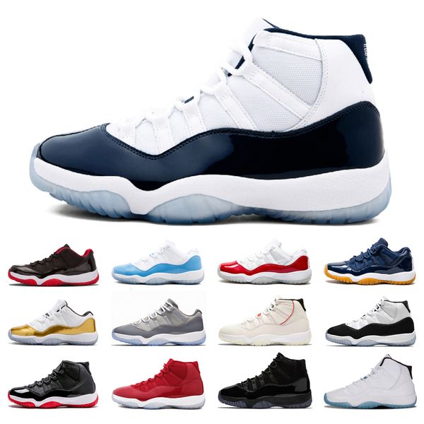 

mens basketball shoes concord 11s platinum tint navy gum bred trainer sport sneakers women prom night cap and gown legend trainers