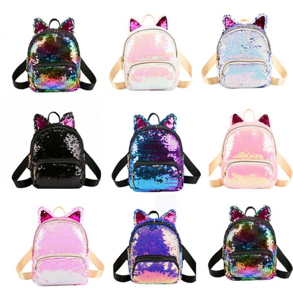 

pudcoco backpack sequin glitter shoulder school rucksack ladies girls travel bag