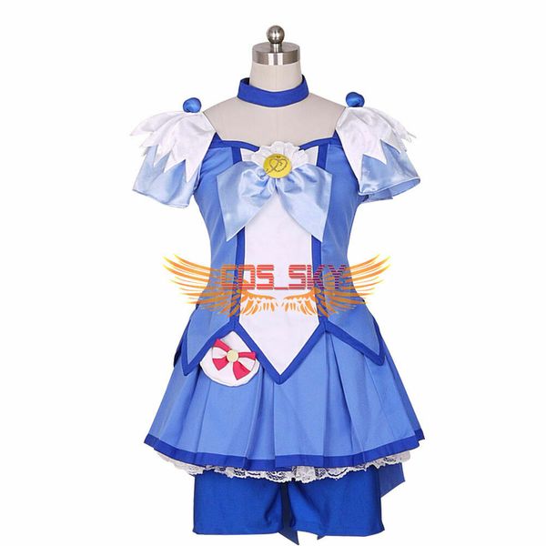 

smile precure glitter force aoki reika glitter breeze dress cosplay costume, Black;red