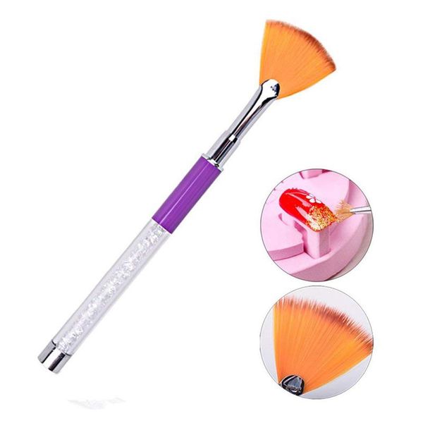 

nail brush,nail art diamond dust remover brush/cosmetic cheek makeup (#1, Yellow