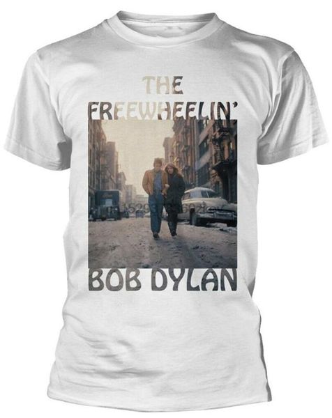 

боб дилан freewheelin (белй) t-shirt - новй оииалнй, White;black