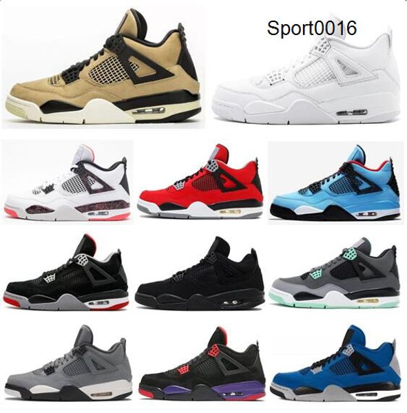 

new 4 mushroom pale citron toro bravo black cat raptors basketball shoes men 4s eminem encore florida gators green glow sneakers with box