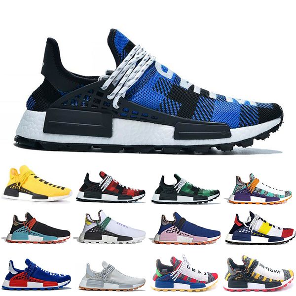 

new popular human race hu pw running shoes pharrell williams digijack pack bbc cream nerd know soul women mens trainers sports sneakers 5-12