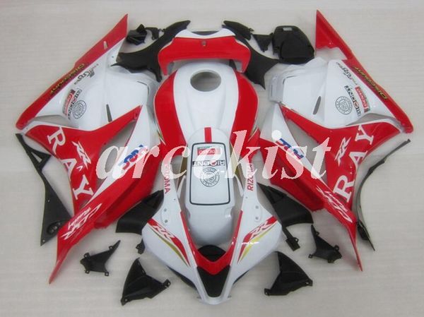 

4 gifts new abs full fairings kit fit for honda cbr600rr f5 2009 2010 2011 2012 09 10 11 12 bodywork set white red custom