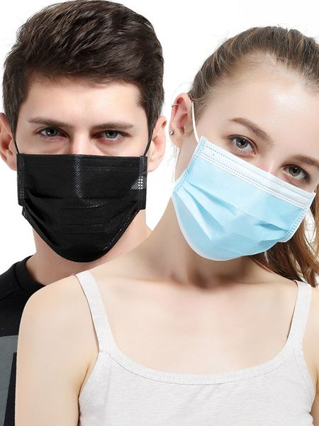 

dhl disposable mask 3-layer face mask protection and personal health mask with earloop mouth face sanitary masks in stock