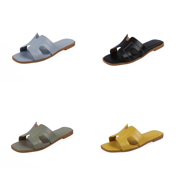 

transparent belt buckle slippers women 2020 summer fashion bling flat shoes ladies outdoor slippers shoes woman sandalias mujer#773, Black