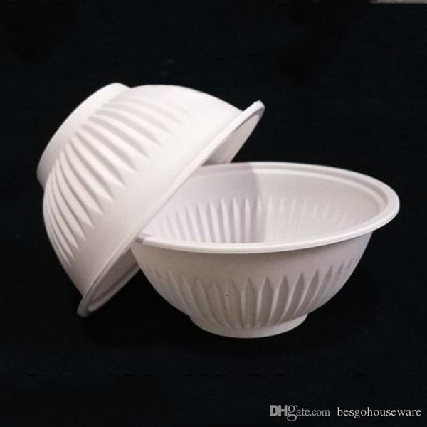 

l restaurant disposable bowls eco-friendly degradable corn starch safety kids bowl wedding party degradable tableware bowl bh1764 tqq