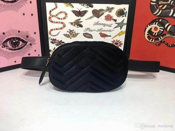 

2019 designer famous brand fashion luxury 18cm velvet handbag women bag belt bags super mini bags handbags waist bag popular bag