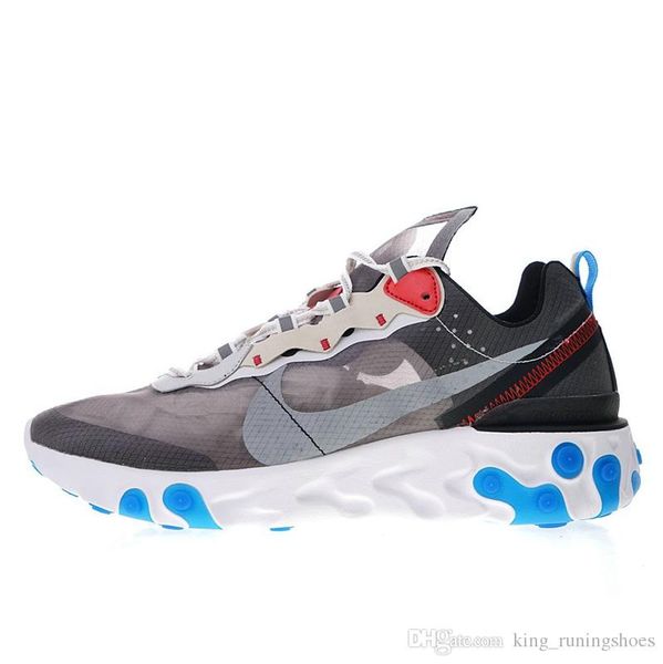 

Undercover x upcoming react element 87 white black green orange blue neaker brand men women trainer de igner running hoe 2019 zapato