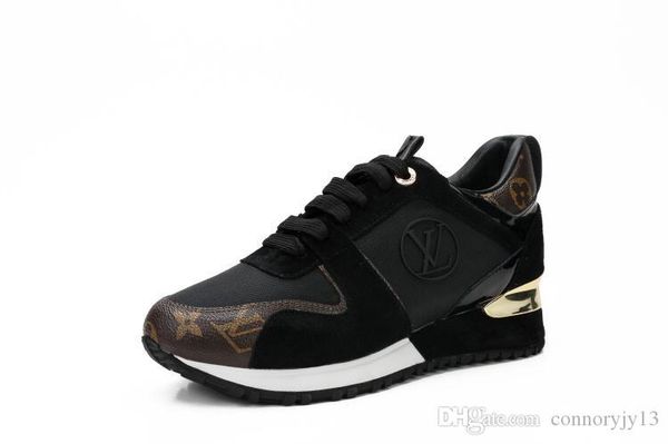 

newst uxury leather casual shoes women design sneakers men shoes genuine leather fashion mixed color, Black