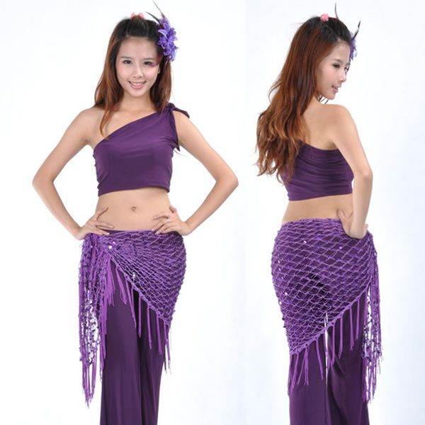 

new style coins belly dance waist chain hip scarf bellydance belt dance belt tassel for halloween fancy dress party 8 colors, Black;red