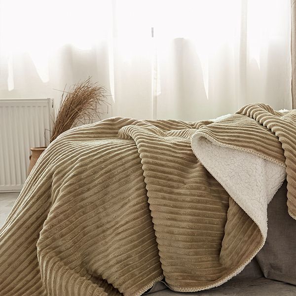

blanket quilt coral fleece blanket thick winter warm flannel double single