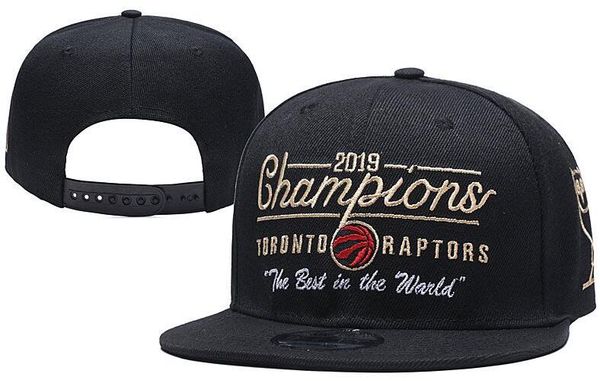 

2019 Champions Ovo Лучший в мире финал Raptors Раздевалка Snapback Hat Шапка Ремешок Спинка для муж
